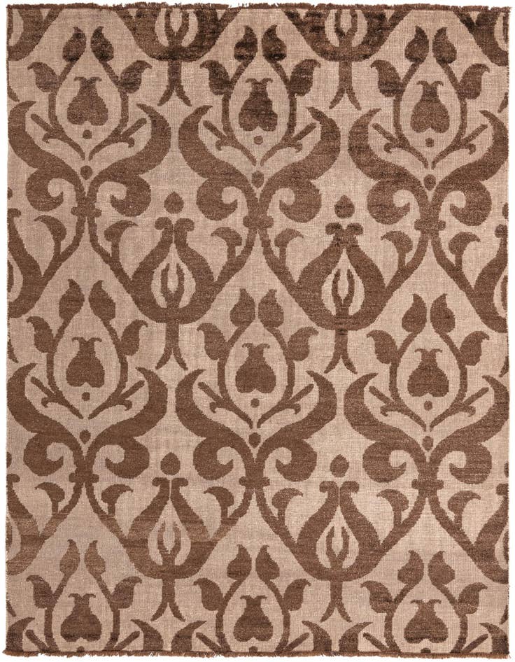 Detail image of 7' 9 x 9' 9 Hand Knotted Luna Wool Rug
