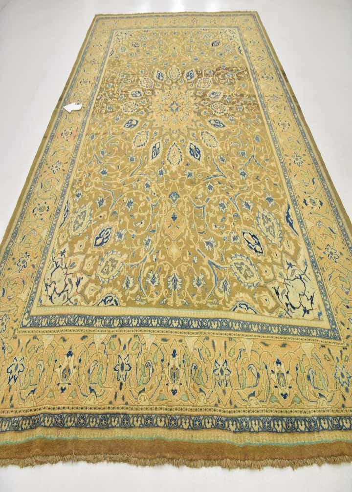9' 9 x 13' 5 Hand Knotted Mahal Persian Wool Rug