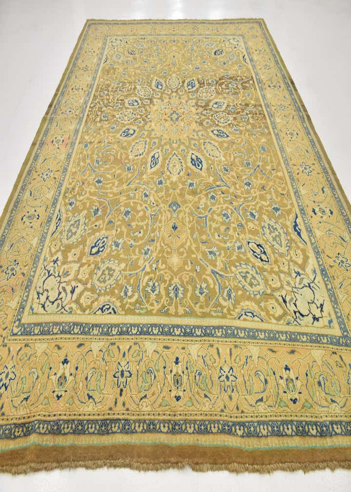 9' 9 x 13' 5 Hand Knotted Mahal Persian Wool Rug