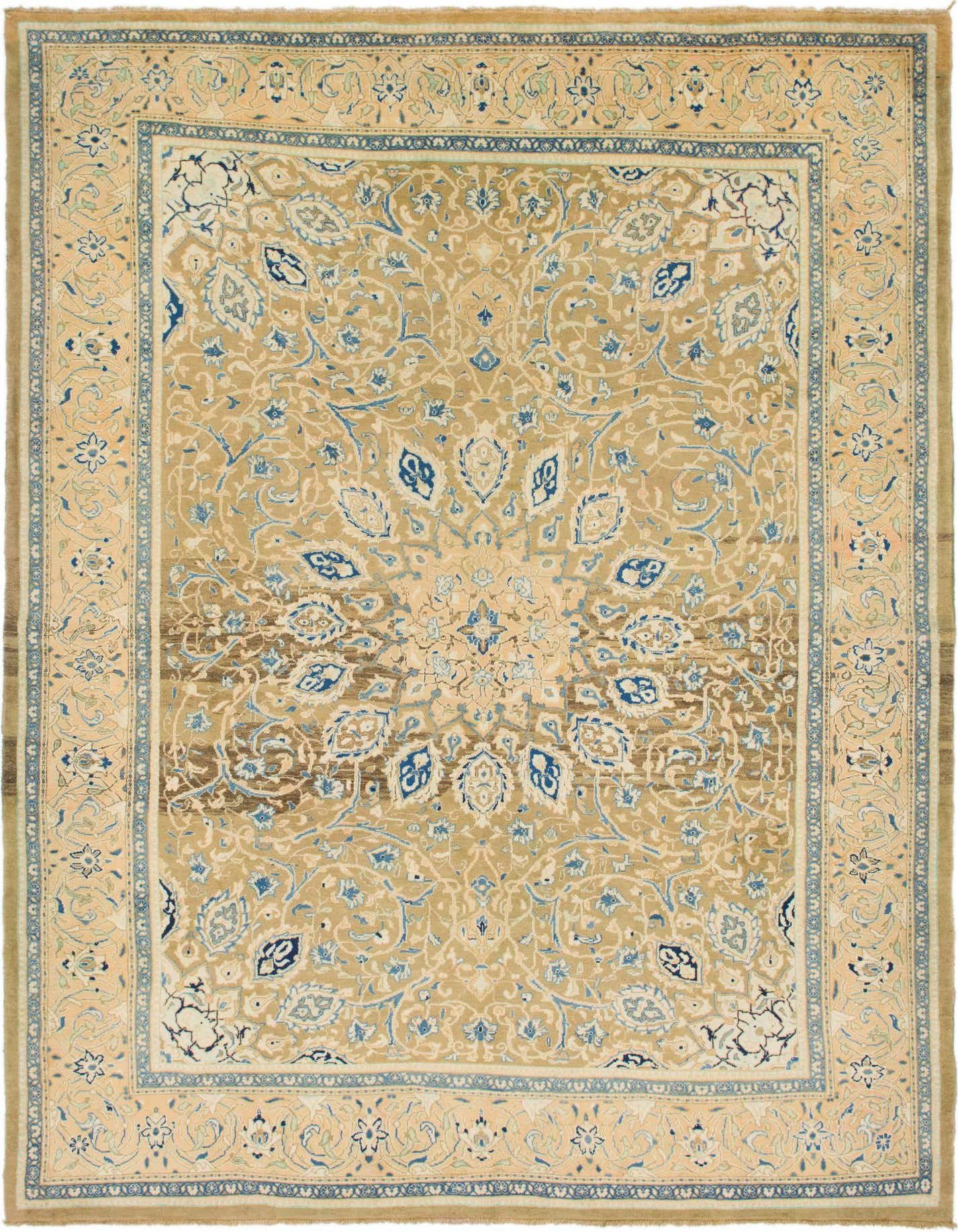 9' 9 x 13' 5 Hand Knotted Mahal Persian Wool Rug