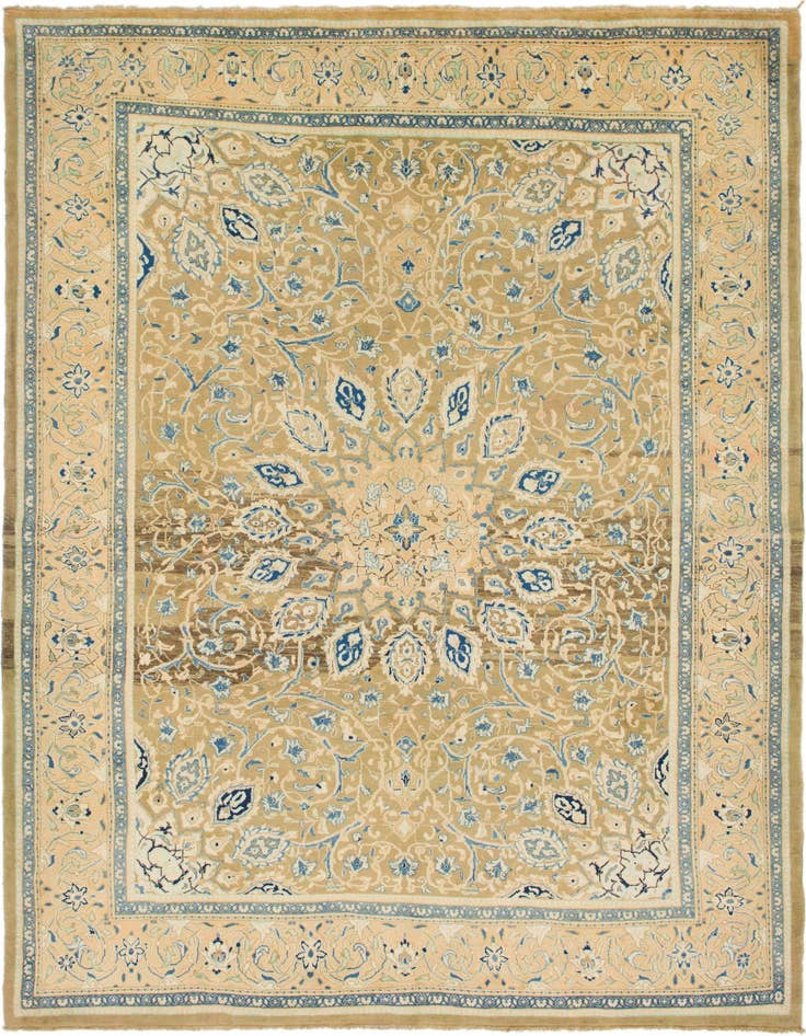 Detail image of 9' 9 x 13' 5 Hand Knotted Mahal Persian Wool Rug