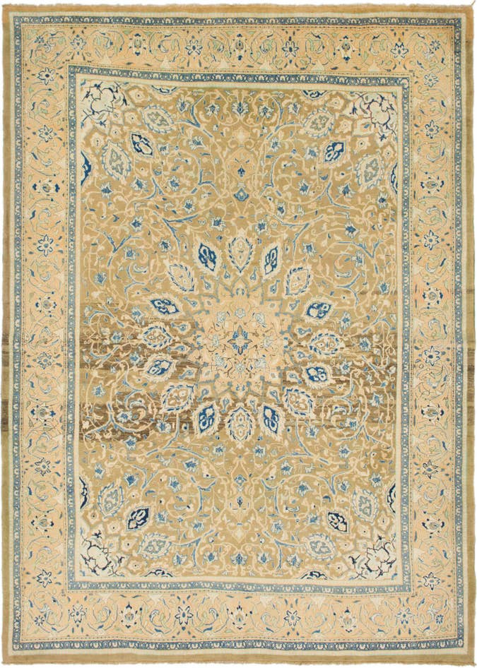 Detail image of 9' 9 x 13' 5 Hand Knotted Mahal Persian Wool Rug