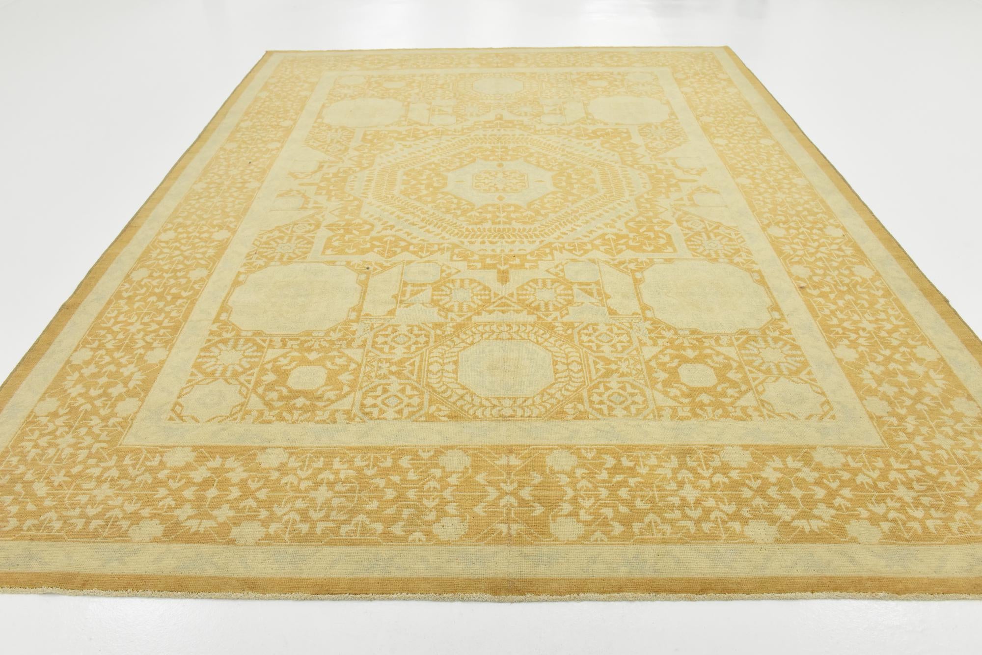9' x 11' 9 Hand Knotted Mamluk Ziegler Rug