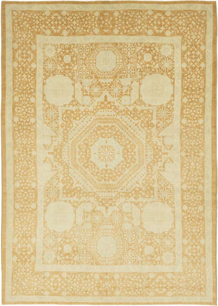 9' x 11' 9 Hand Knotted Mamluk Ziegler Rug