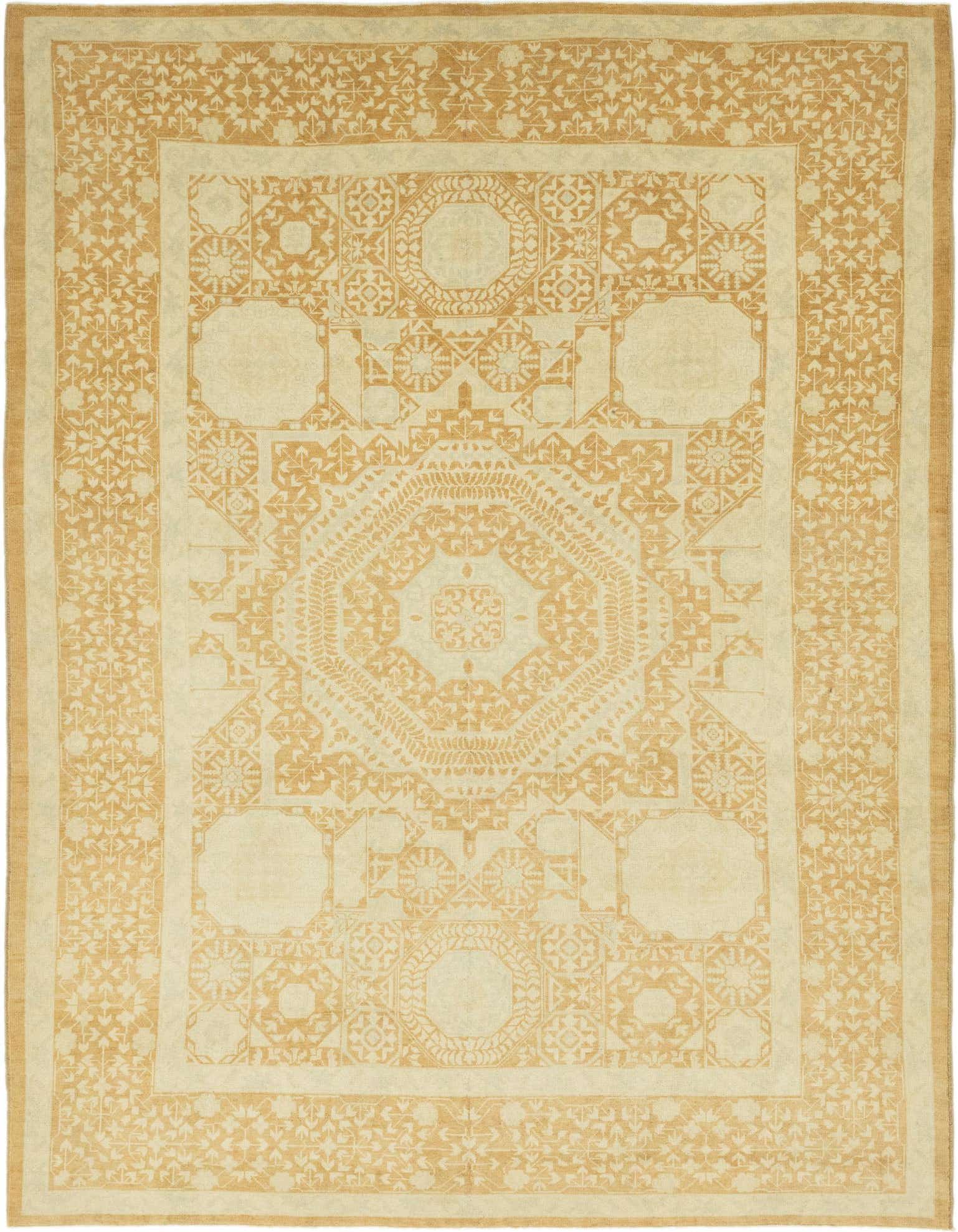 9' x 11' 9 Hand Knotted Mamluk Ziegler Rug