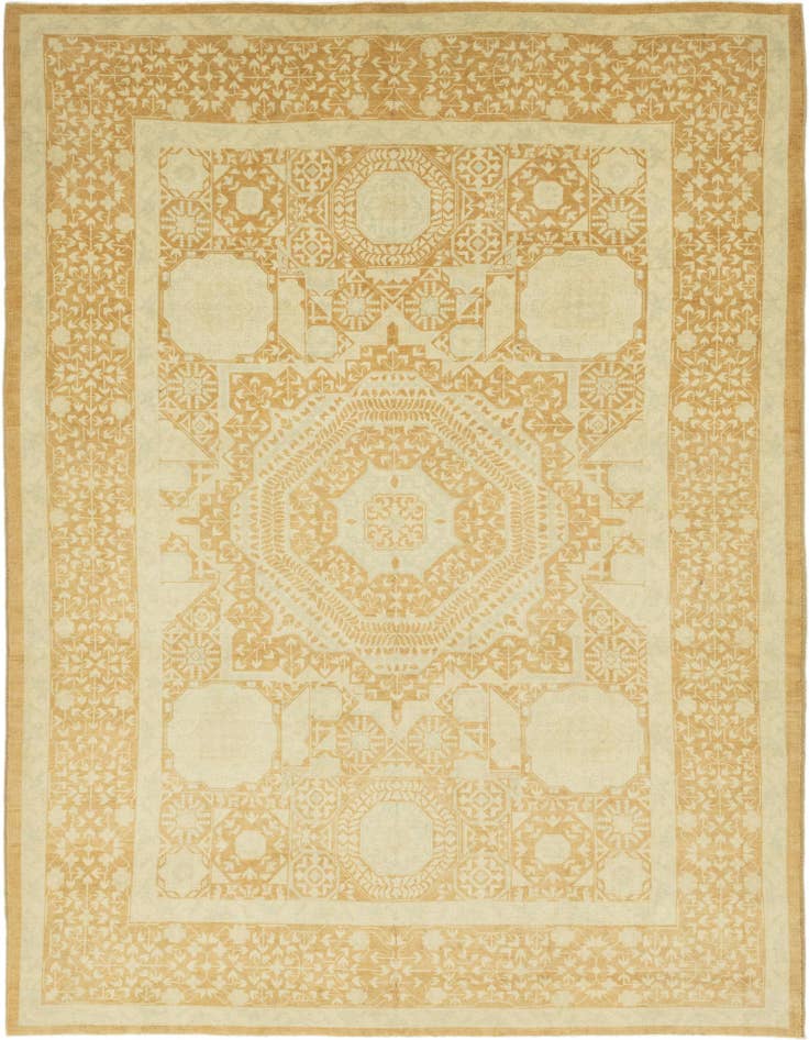 Detail image of 9' x 11' 9 Hand Knotted Mamluk Ziegler Rug