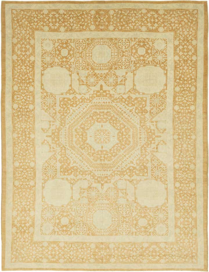 9' x 11' 9 Hand Knotted Mamluk Ziegler Rug