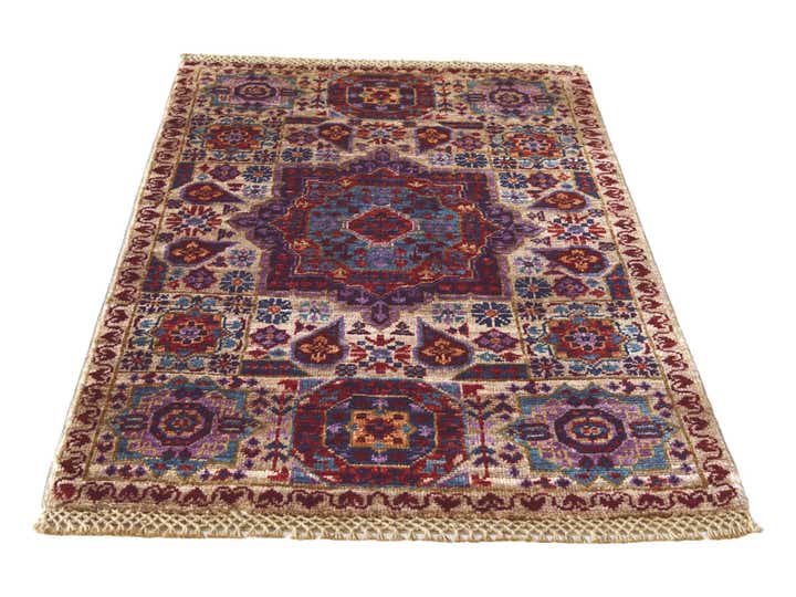 2' x 3' Hand Knotted Mamluk Ziegler Rug