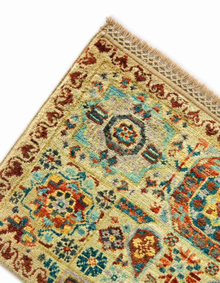 Detail image of 2' x 3' Hand Knotted Mamluk Ziegler Rug
