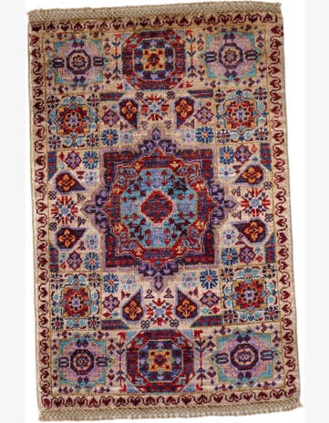 2' x 3' Hand Knotted Mamluk Ziegler Rug