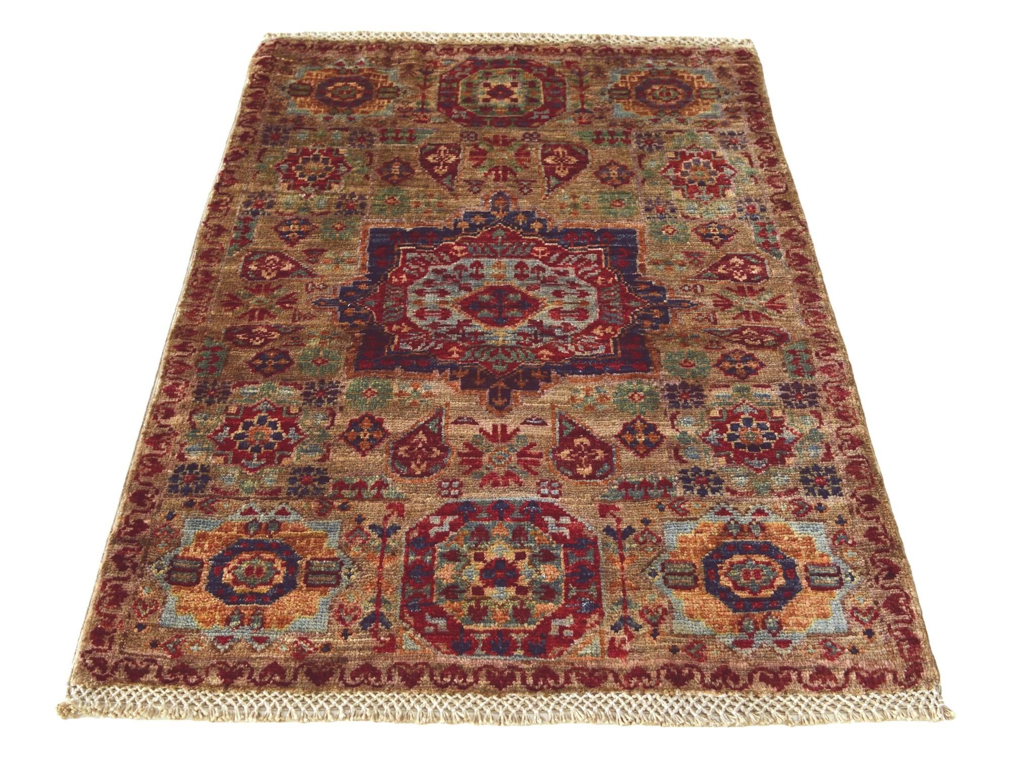 2' x 2' 11 Hand Knotted Mamluk Ziegler Rug