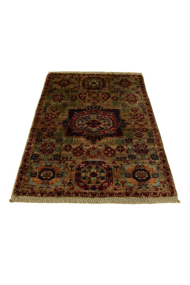 Detail image of 2' x 2' 11 Hand Knotted Mamluk Ziegler Rug