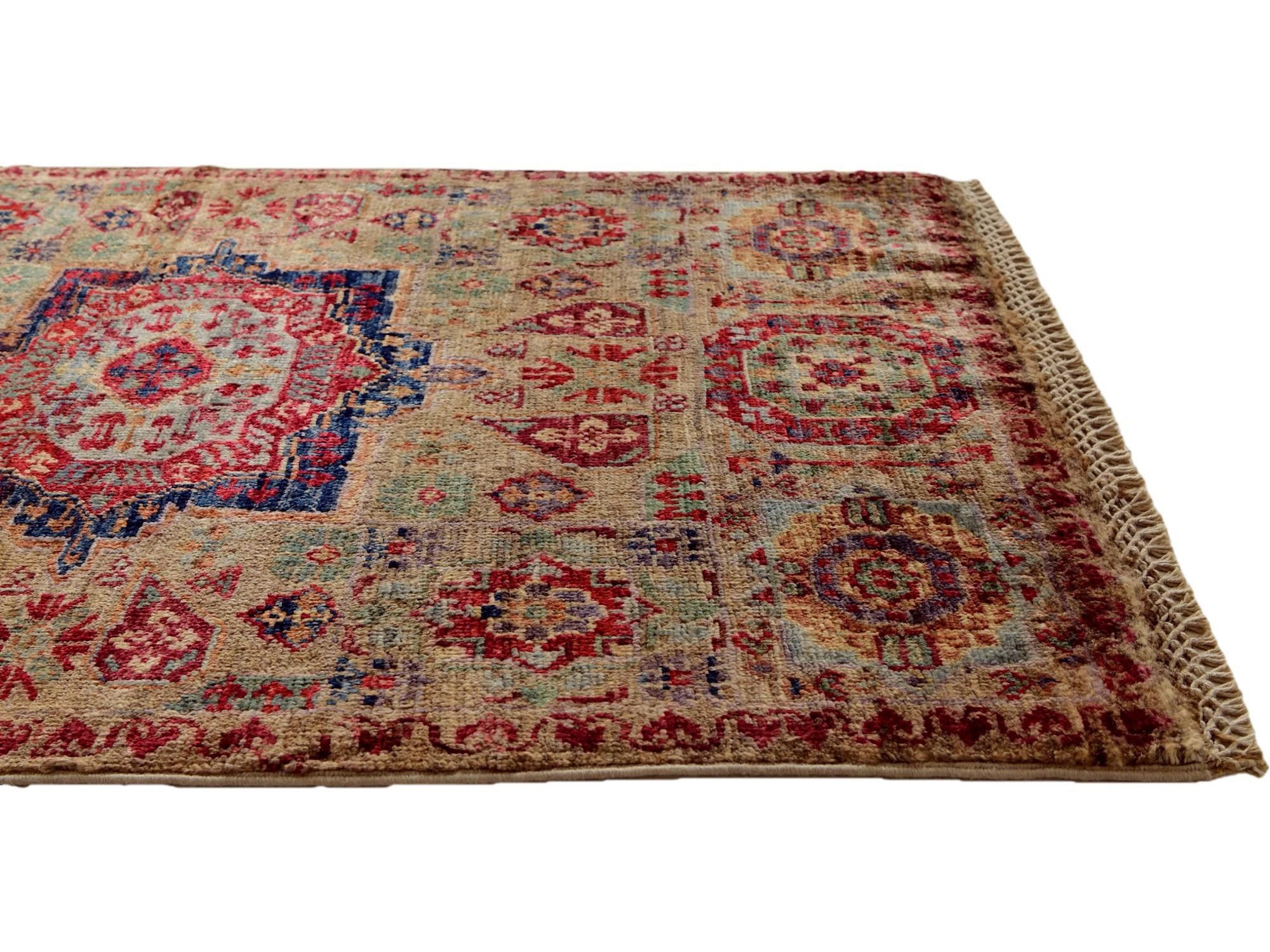 2' x 2' 11 Hand Knotted Mamluk Ziegler Rug
