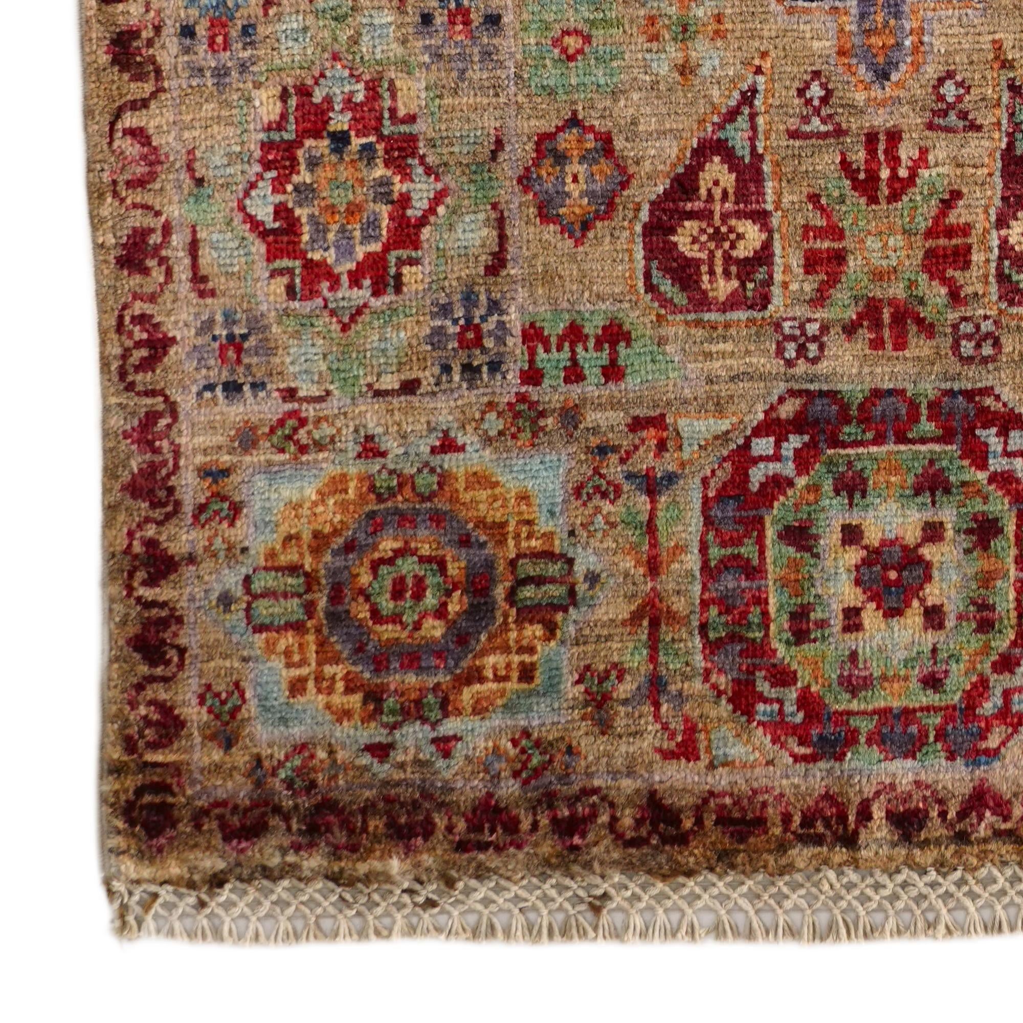2' x 2' 11 Hand Knotted Mamluk Ziegler Rug