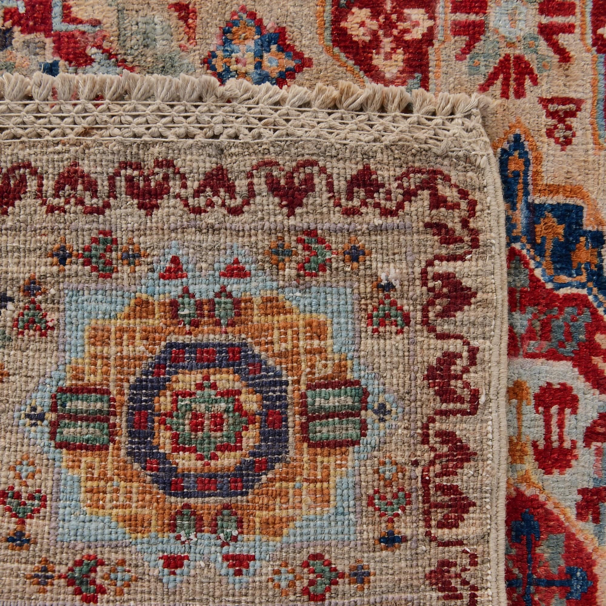 60cm x 90cm Hand Knotted Mamluk Ziegler Rug
