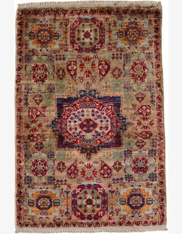 2' x 2' 11 Hand Knotted Mamluk Ziegler Rug