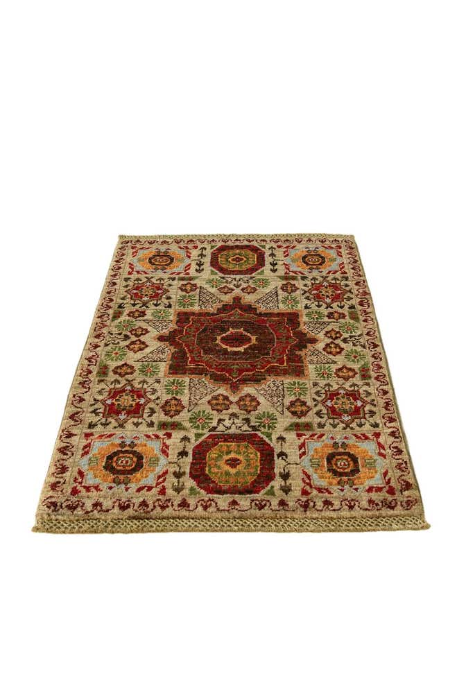 2' x 3' Hand Knotted Mamluk Ziegler Rug