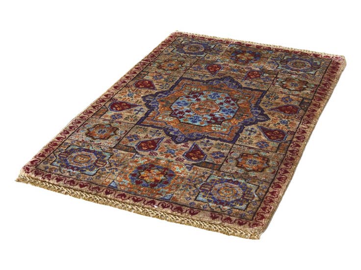 Detail image of 2' x 3' 1 Hand Knotted Mamluk Ziegler Rug