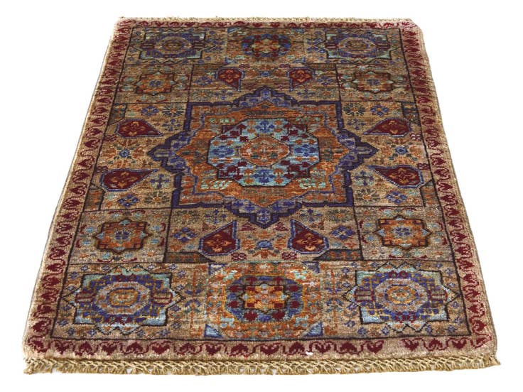 Detail image of 2' x 3' 1 Hand Knotted Mamluk Ziegler Rug