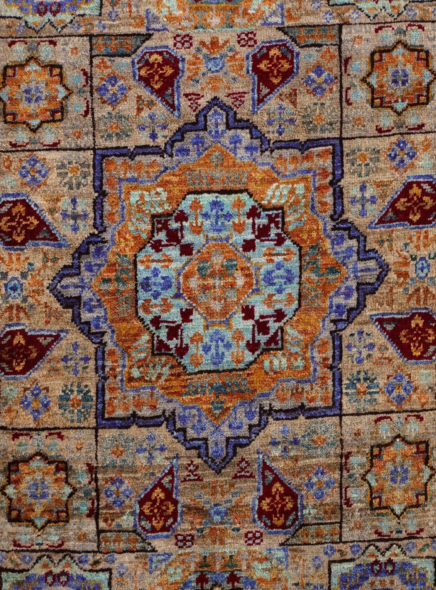 2' x 3' 1 Hand Knotted Mamluk Ziegler Rug