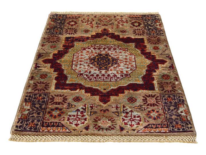2' x 2' 11 Hand Knotted Mamluk Ziegler Rug