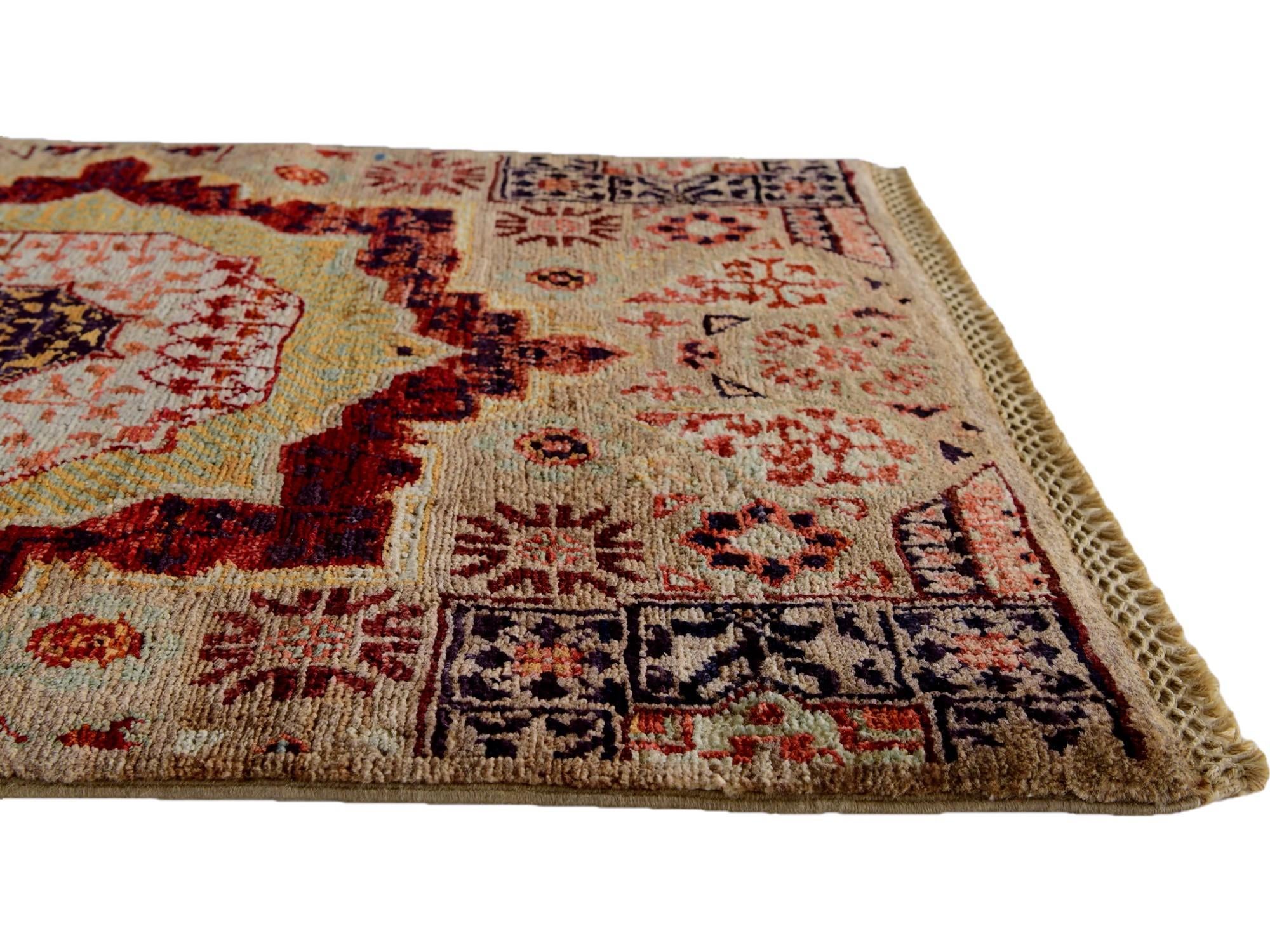 2' x 2' 11 Hand Knotted Mamluk Ziegler Rug