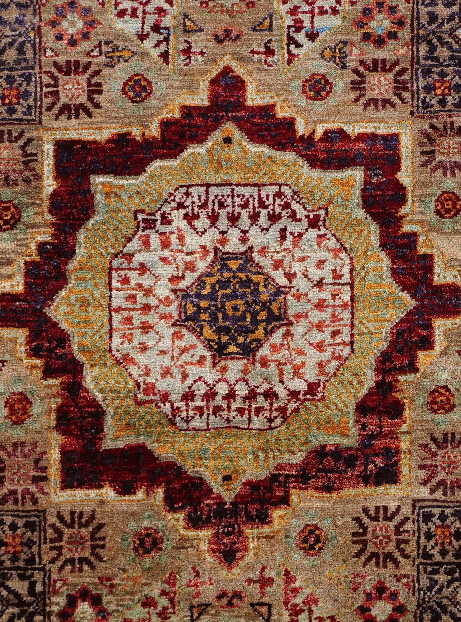 2' x 2' 11 Hand Knotted Mamluk Ziegler Rug