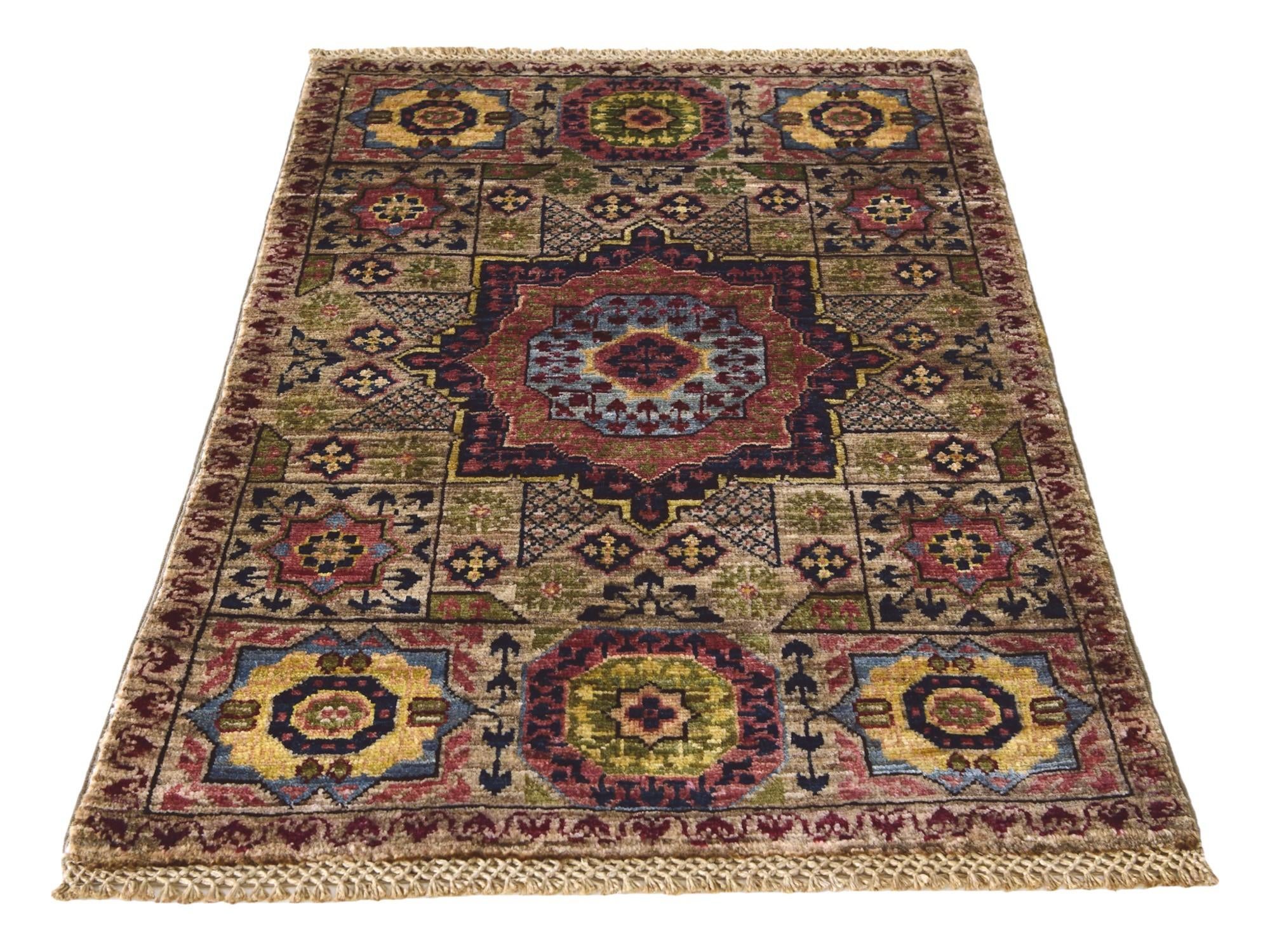2' 1 x 3' 1 Hand Knotted Mamluk Ziegler Rug