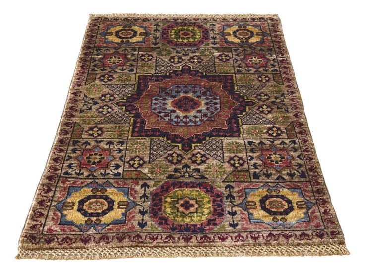 Detail image of 2' 1 x 3' 1 Hand Knotted Mamluk Ziegler Rug