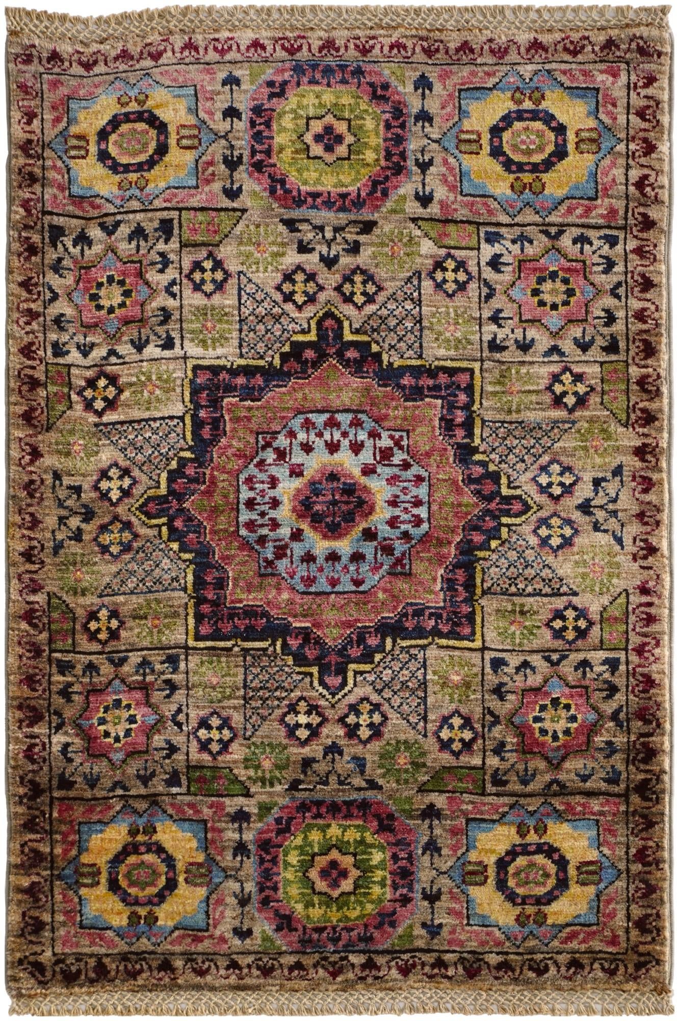 2' 1 x 3' 1 Hand Knotted Mamluk Ziegler Rug