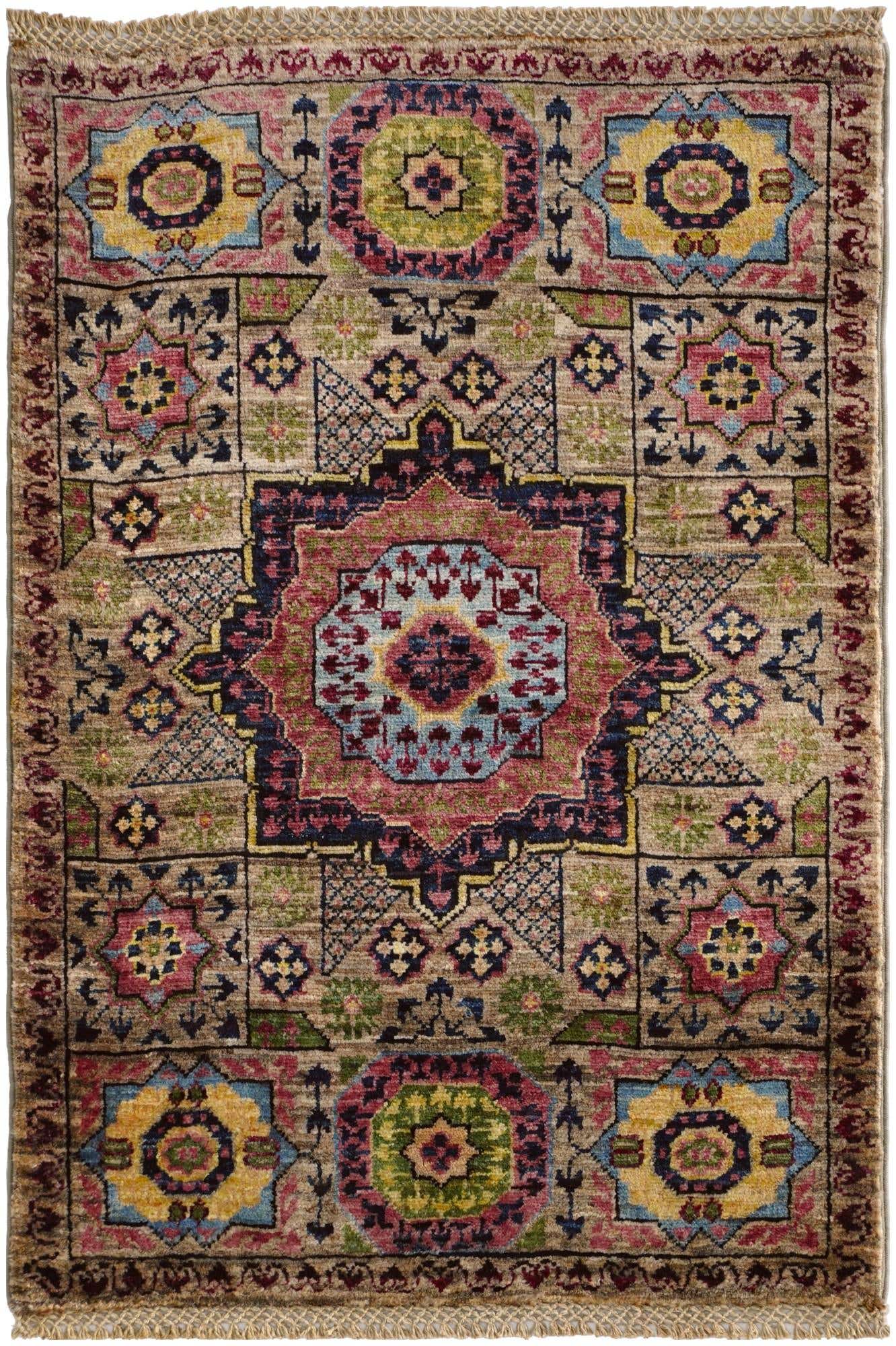2' 1 x 3' 1 Hand Knotted Mamluk Ziegler Rug