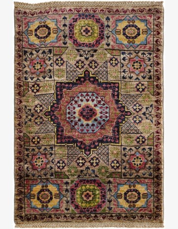 2' 1 x 3' 1 Hand Knotted Mamluk Ziegler Rug