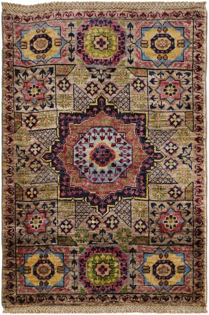 2' 1 x 3' 1 Hand Knotted Mamluk Ziegler Rug