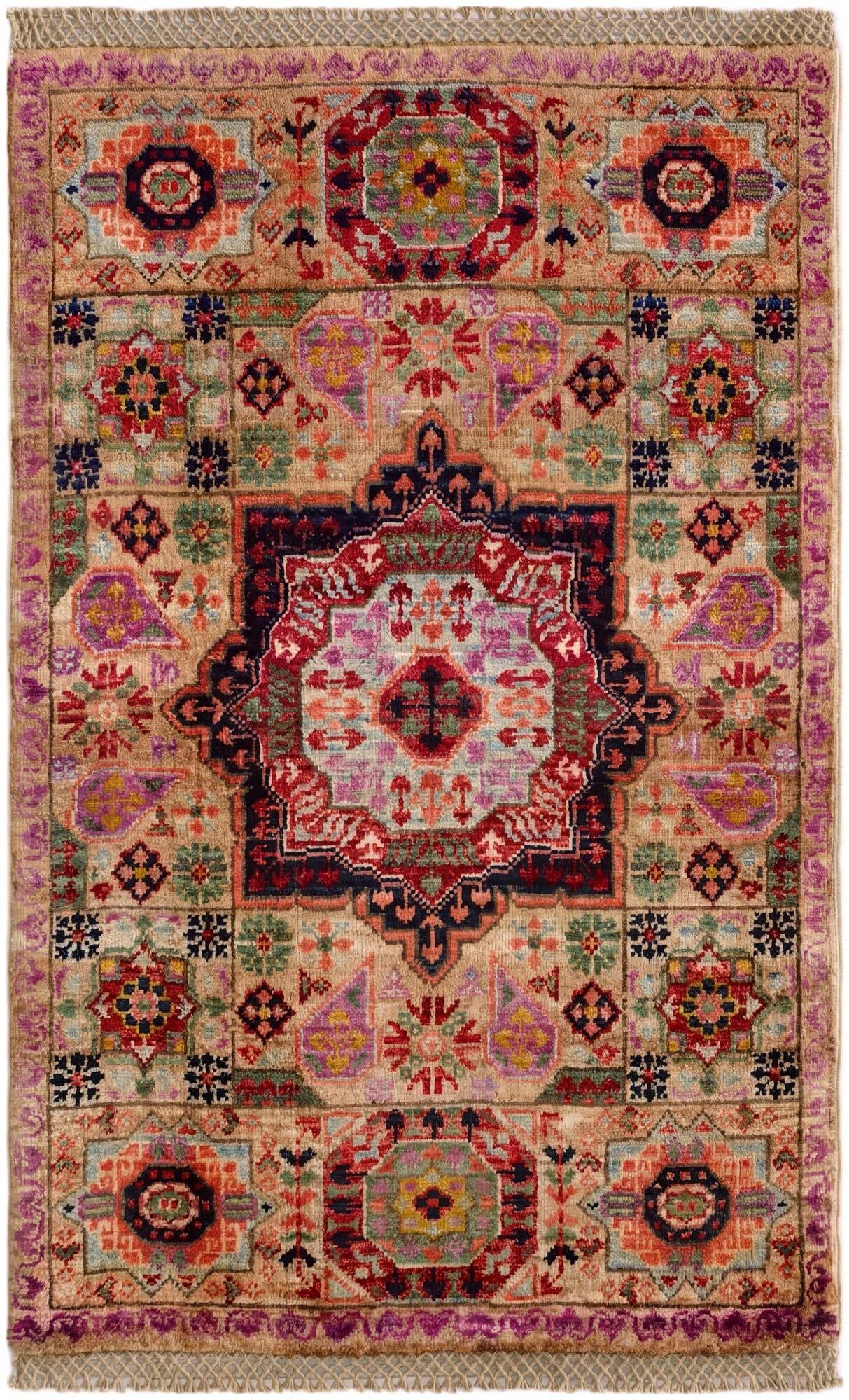 2' x 3' 2 Hand Knotted Mamluk Ziegler Rug