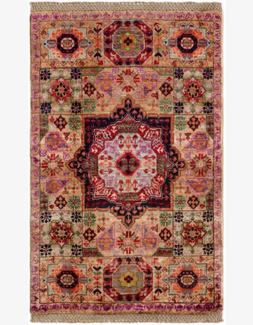 2' x 3' 2 Hand Knotted Mamluk Ziegler Rug