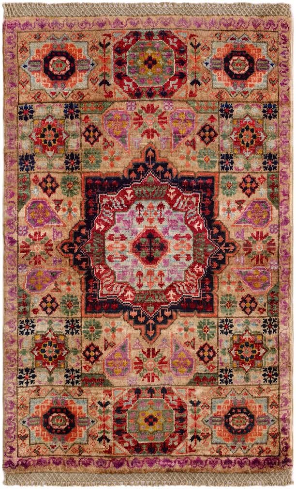 2' x 3' 2 Hand Knotted Mamluk Ziegler Rug