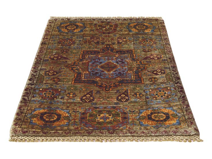 Detail image of 2' 3 x 3' Hand Knotted Mamluk Ziegler Rug