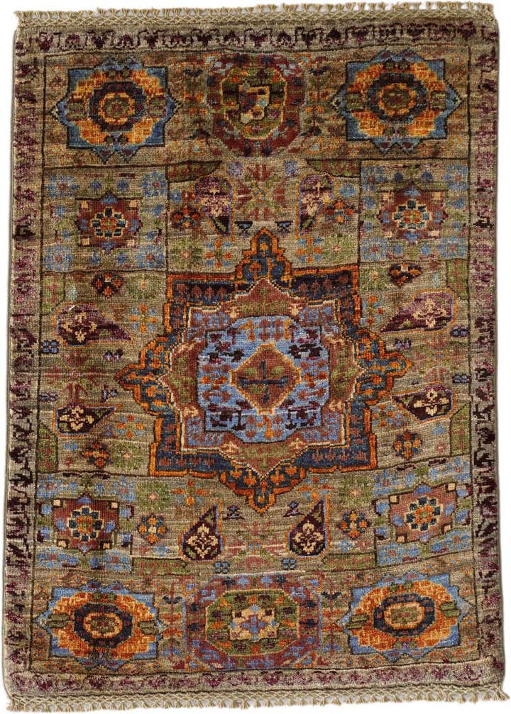 2' 3 x 3' Hand Knotted Mamluk Ziegler Rug