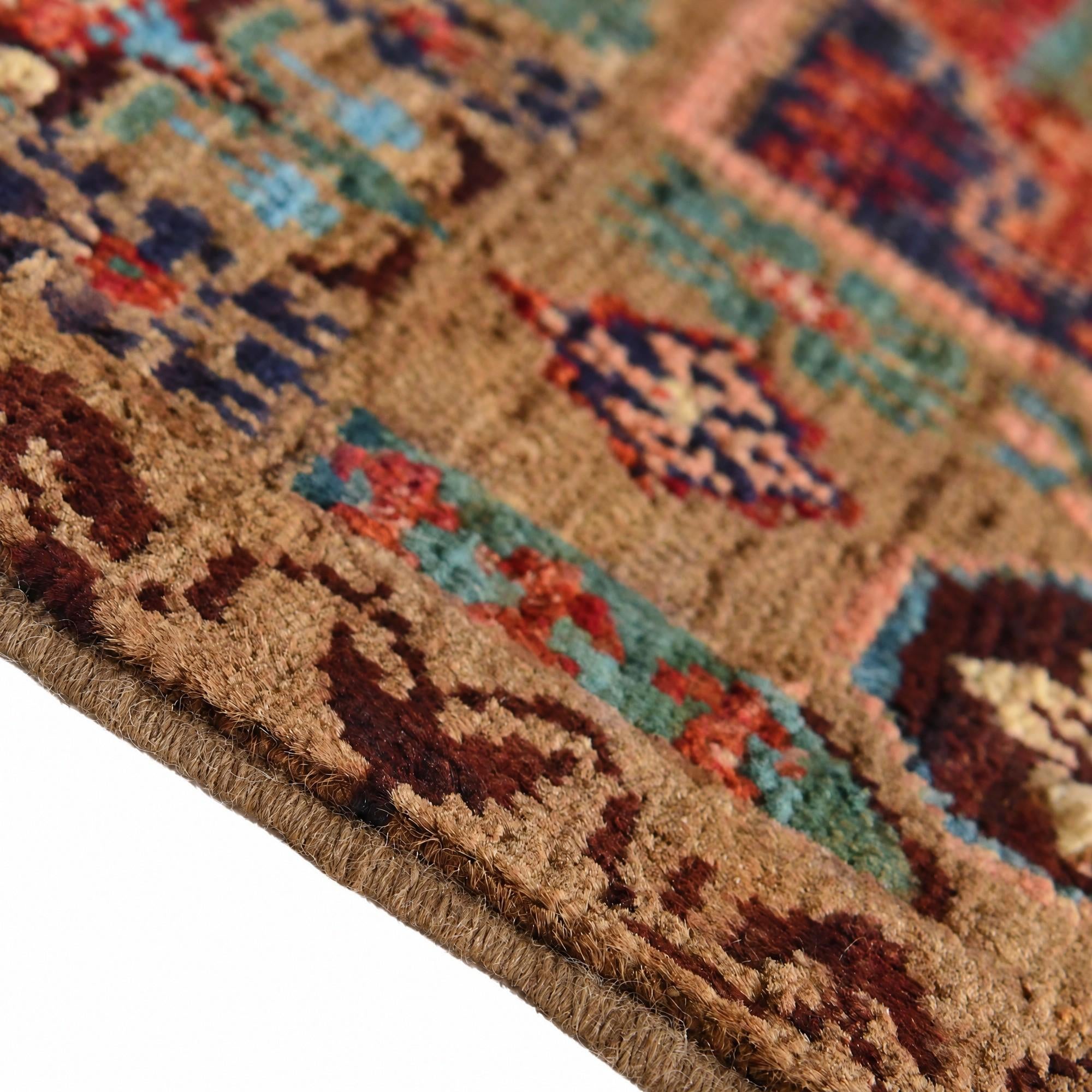 60cm x 100cm Hand Knotted Mamluk Ziegler Rug