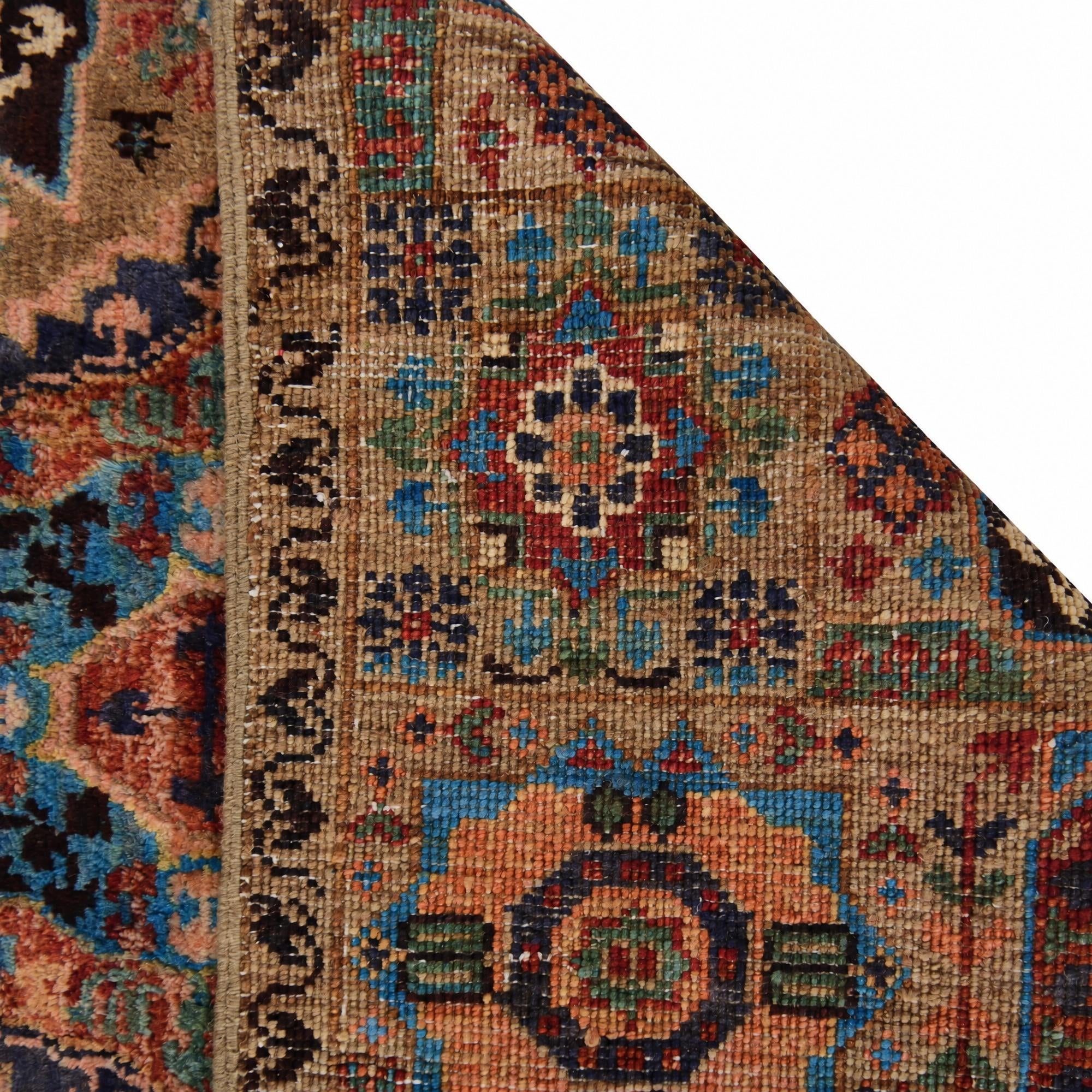 60cm x 100cm Hand Knotted Mamluk Ziegler Rug