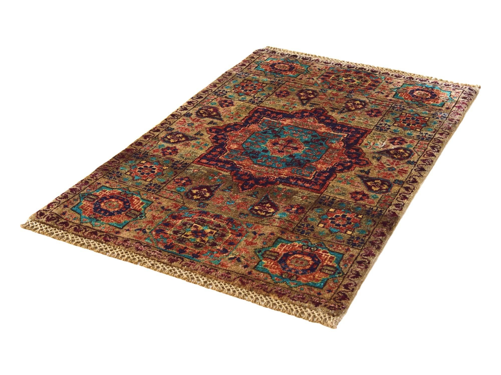 2' x 3' 1 Hand Knotted Mamluk Ziegler Rug