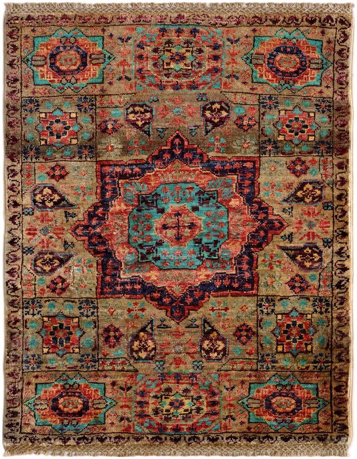 Detail image of 2' x 3' 1 Hand Knotted Mamluk Ziegler Rug