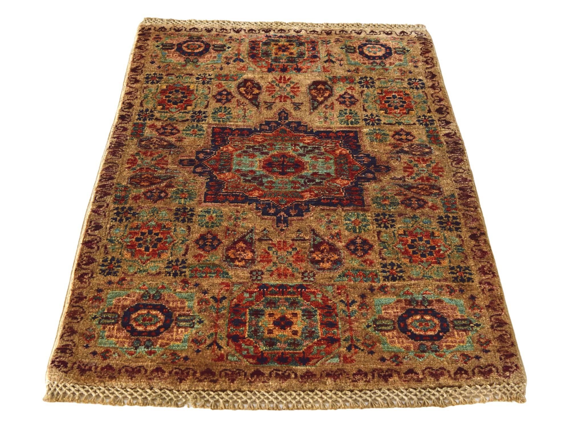 2' x 3' 1 Hand Knotted Mamluk Ziegler Rug