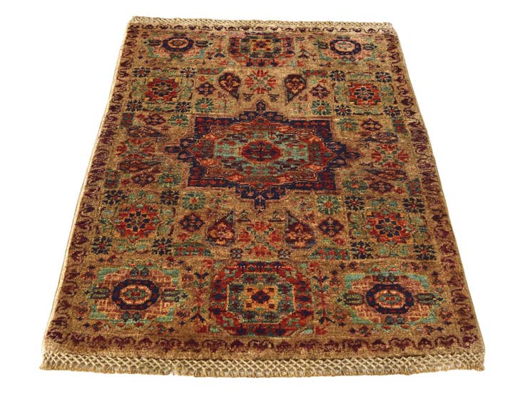 Detail image of 2' x 3' 1 Hand Knotted Mamluk Ziegler Rug