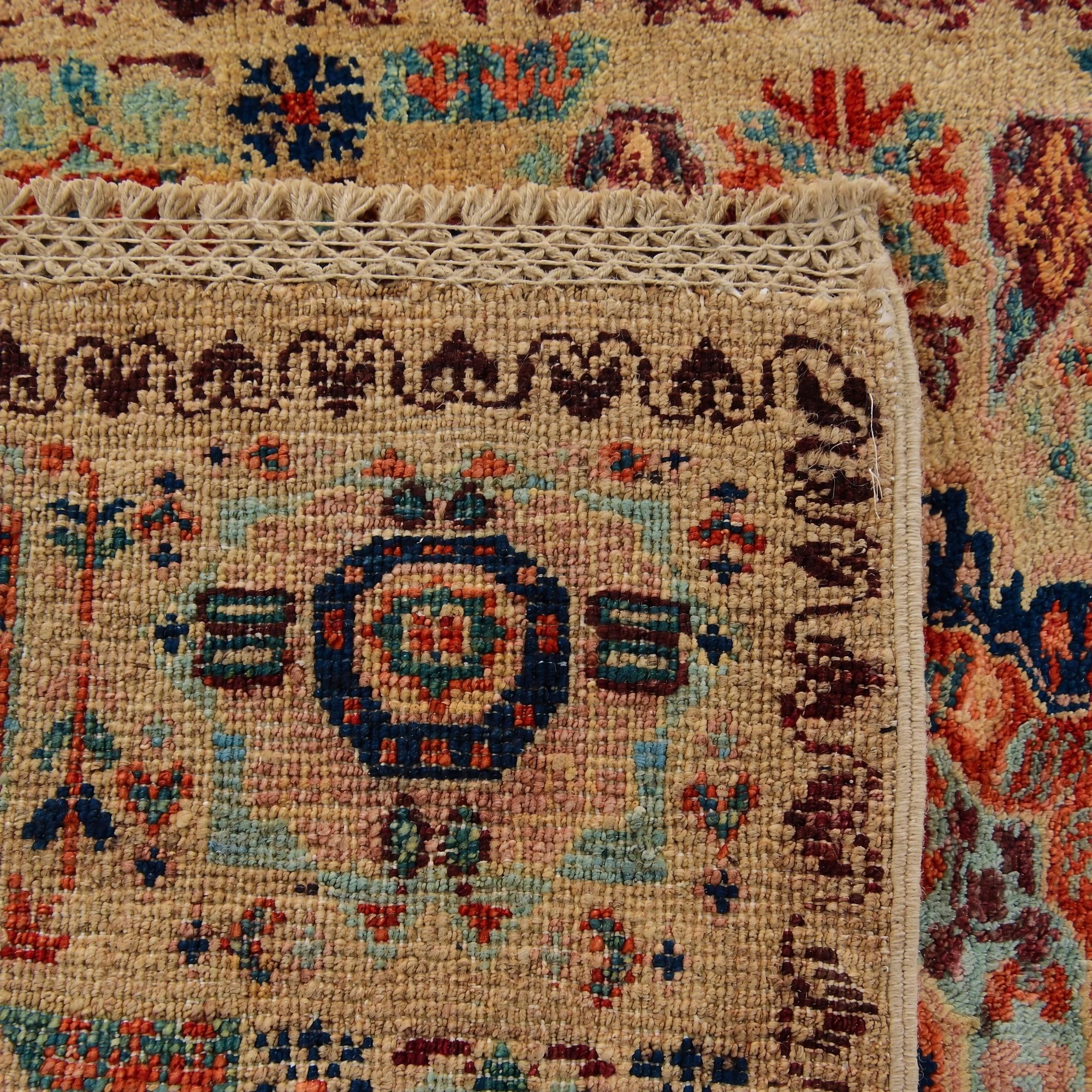 60cm x 95cm Hand Knotted Mamluk Ziegler Rug