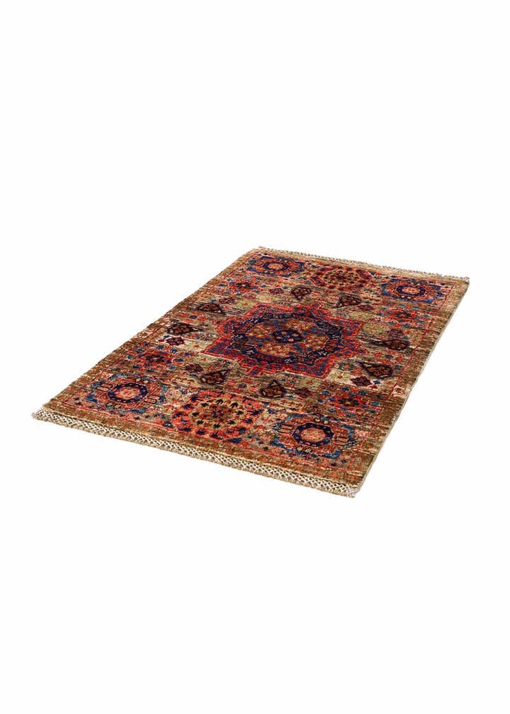 2' x 3' 3 Hand Knotted Mamluk Ziegler Rug