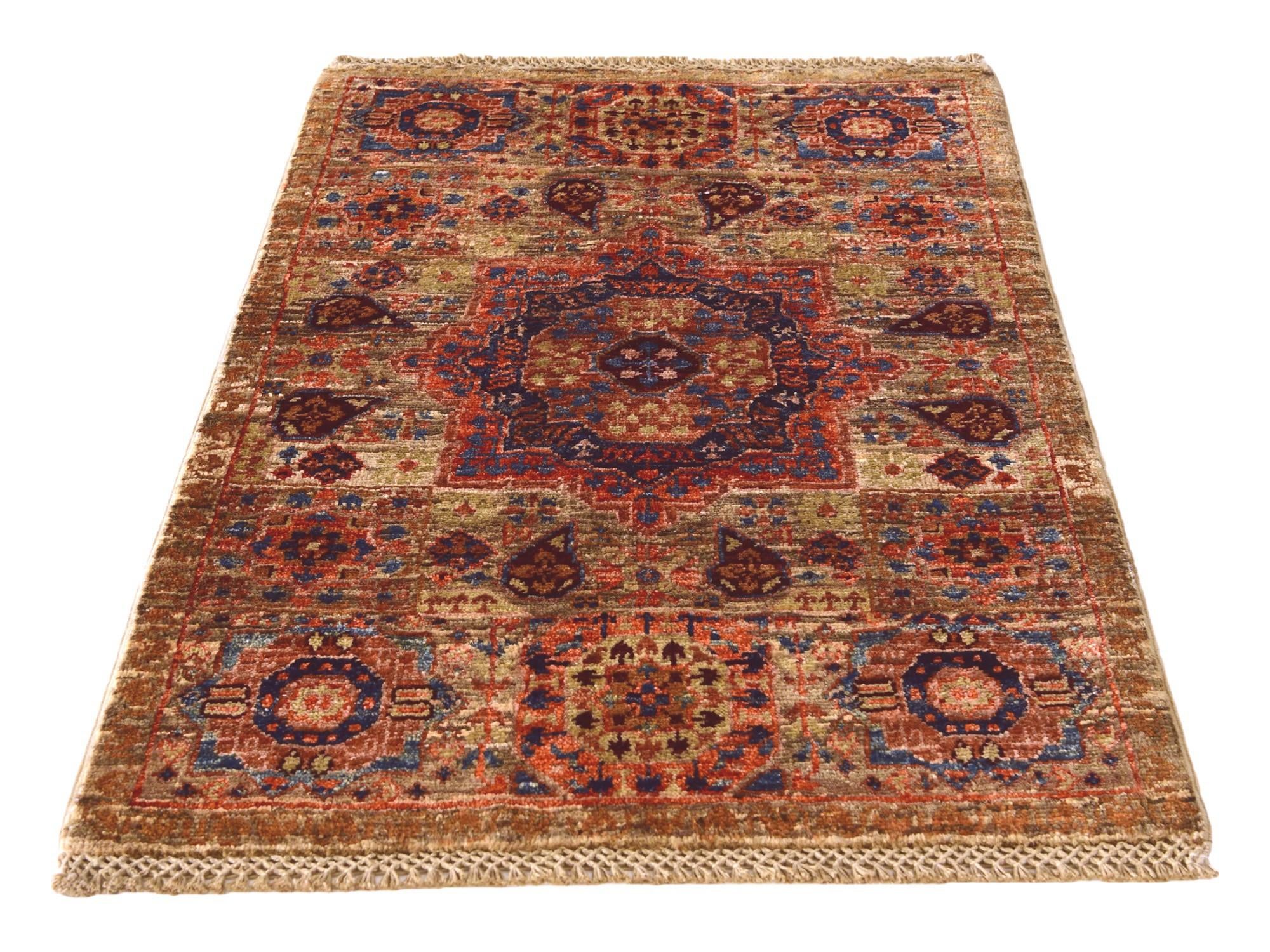 2' x 3' 3 Hand Knotted Mamluk Ziegler Rug
