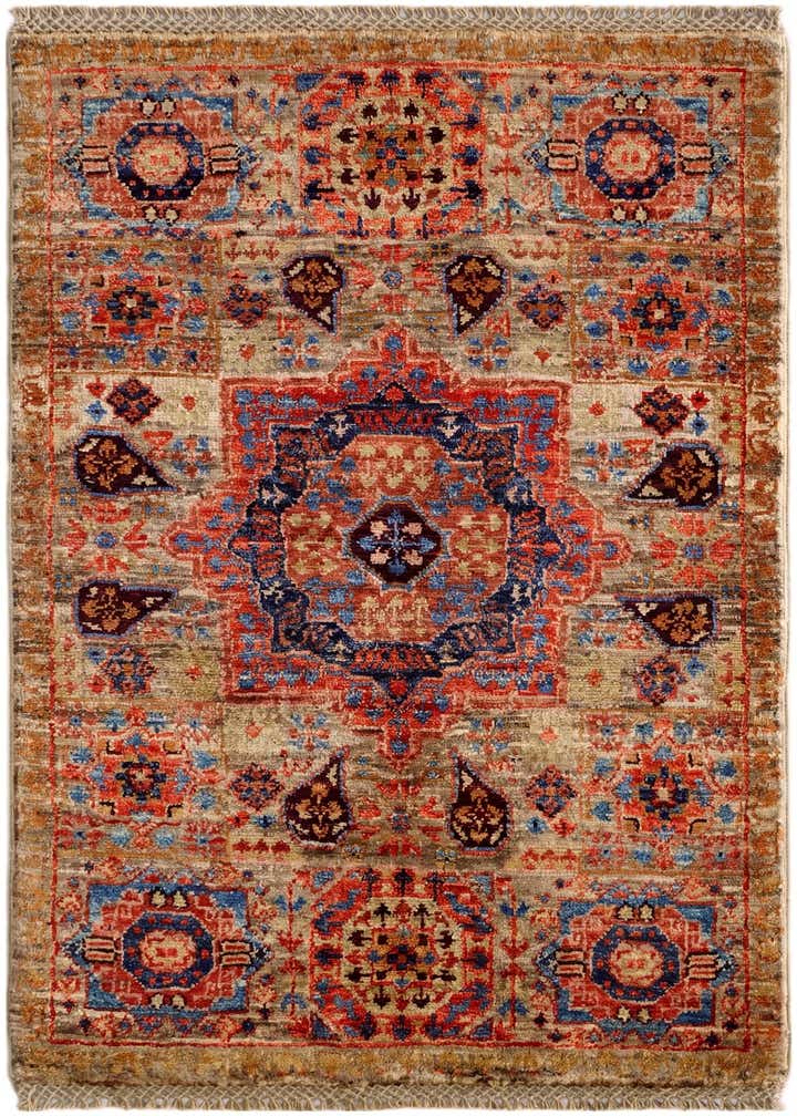 2' x 3' 3 Hand Knotted Mamluk Ziegler Rug