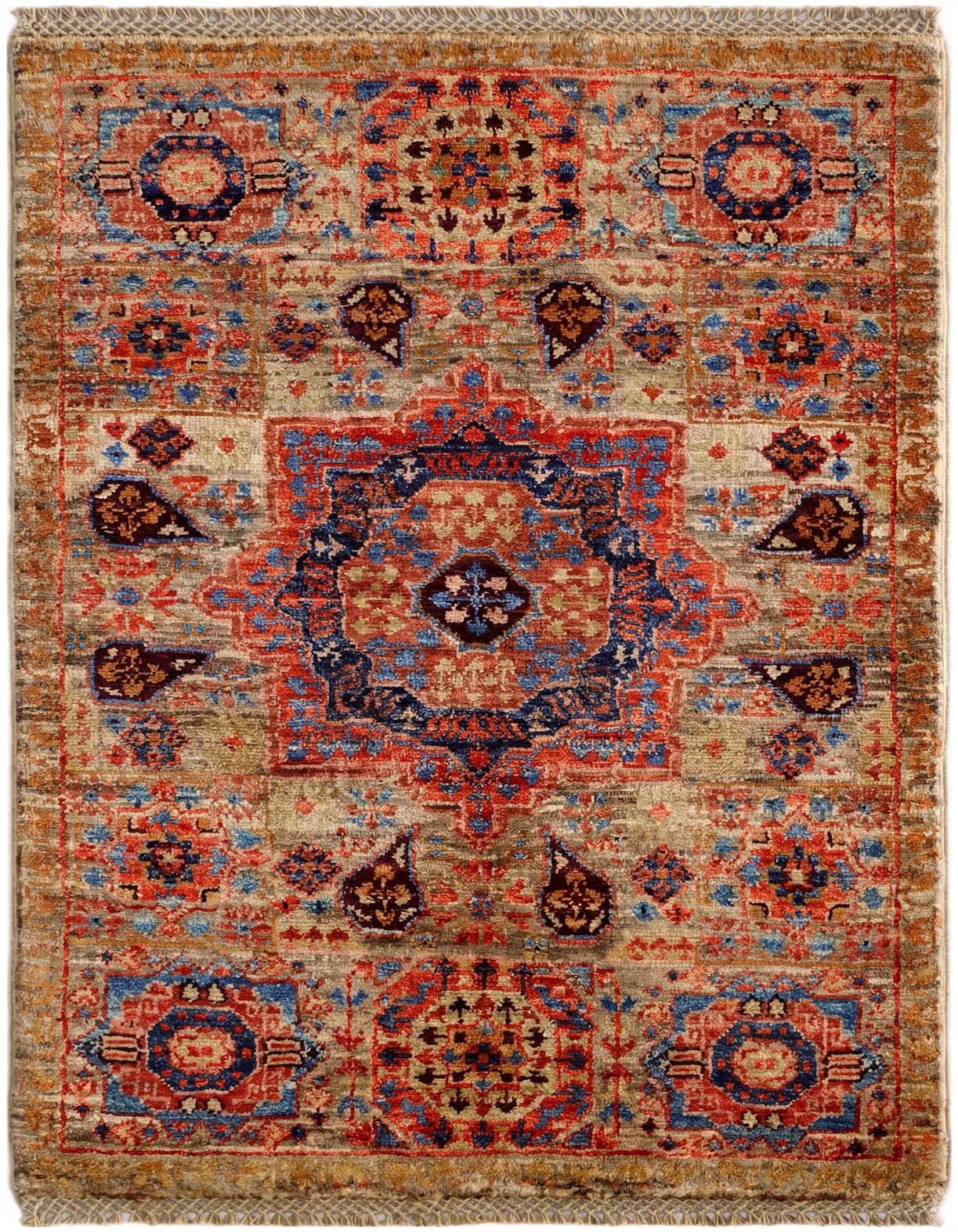 2' x 3' 3 Hand Knotted Mamluk Ziegler Rug