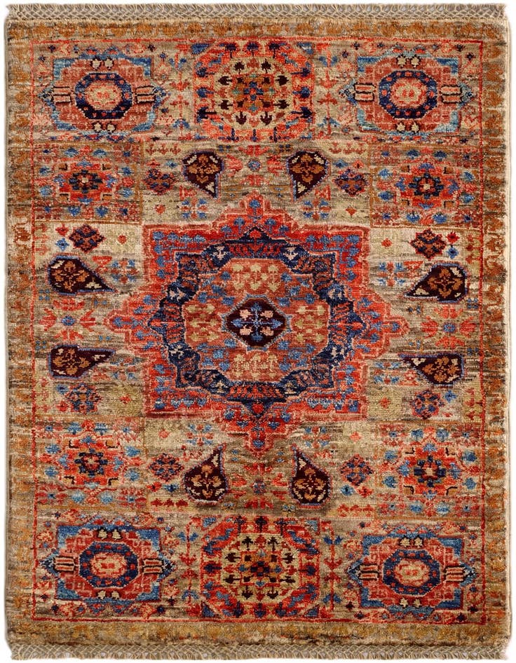 Detail image of 2' x 3' 3 Hand Knotted Mamluk Ziegler Rug